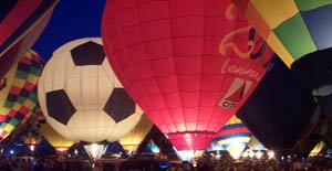 Canyon of balloons