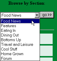 The dropdown menu